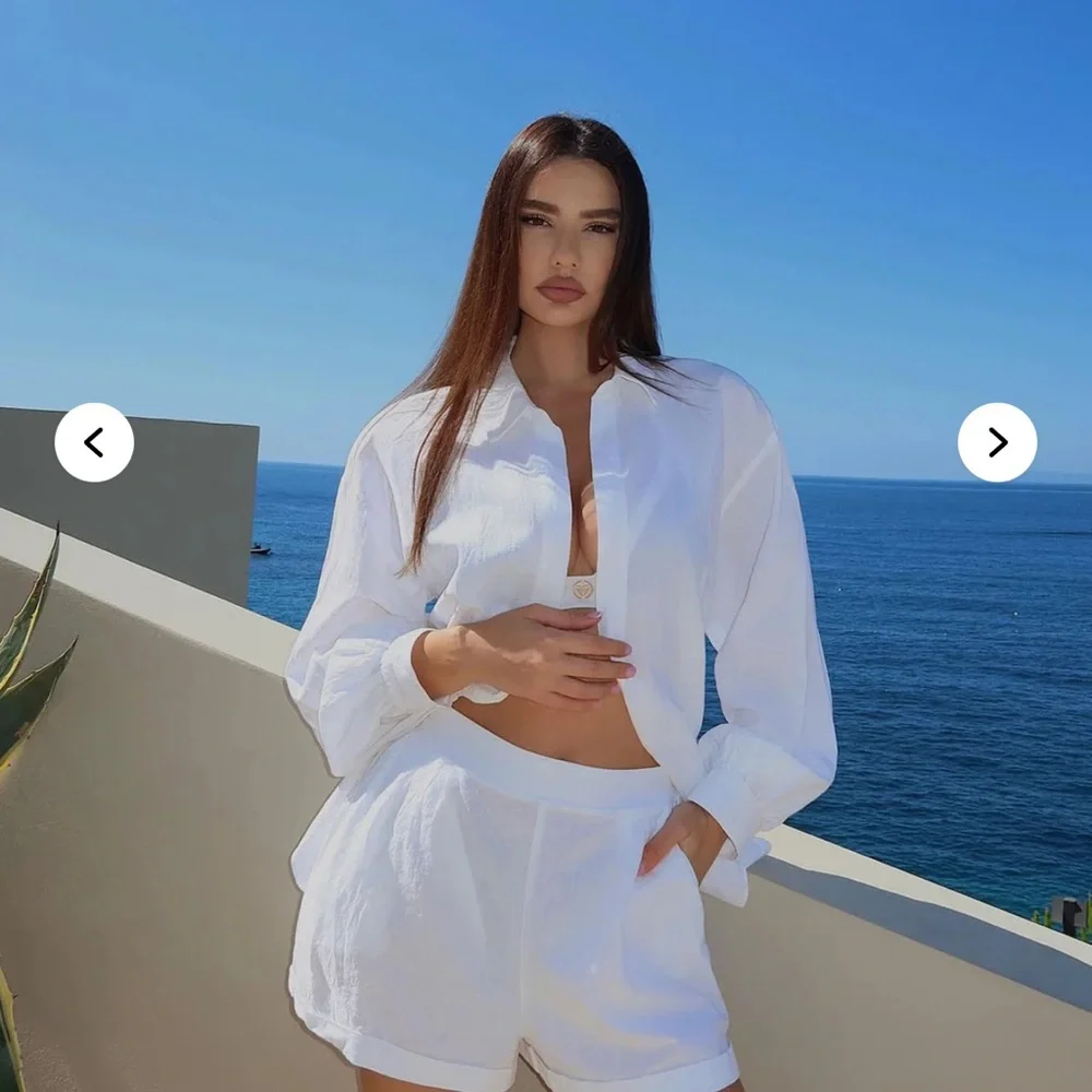 Fashion Nova White High Waist Shorts - Picture 5 of 7